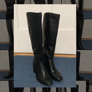 Joy tall block heeled boots in black by A New Day from Target